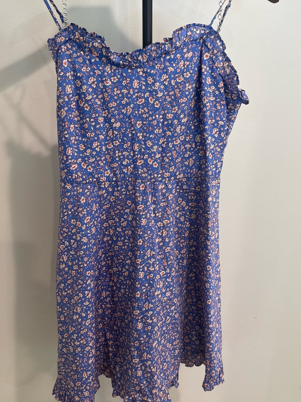 Madewell Women's Blue Floral Mini Sun Dress Fairy Cowgirl Western Boho Femme 0